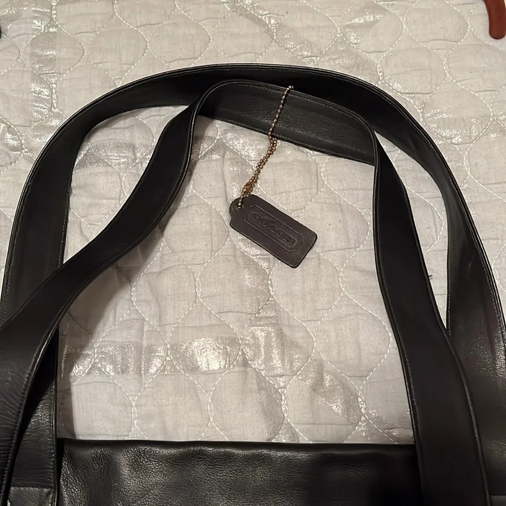 DOUBLE FLAP~LG NICE👍TOTE~ GIFT~BLACK~GOLD HARDWARE~ - Picture 8 of 8